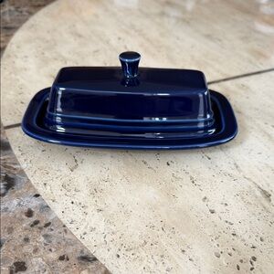 Fiesta Navy Blue Butter Dish